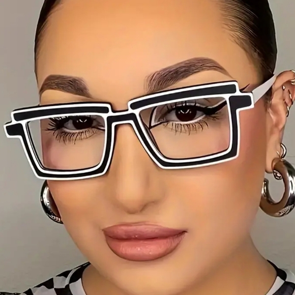 Anime Colorful Full Rim‎ Rectangular Acetic Spectacles - Picture 5 of 6